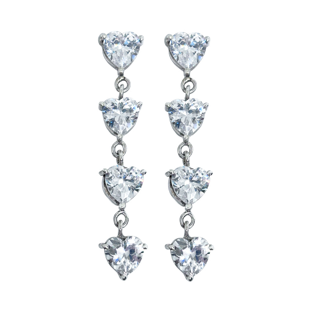 1 UP EARRING ZIRCONIA PAIR