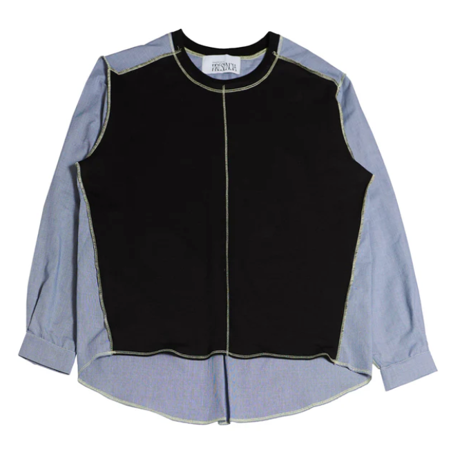 LONGSLEEVE 1/2 SWEATSHIRT 1/2 SHIRT