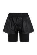 Leather Sports Shorts