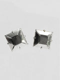 LARGE SINGLE FAKE DIAMOND EARRING - PRINCESS