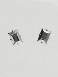 SMALL SINGLE FAKE DIAMOND EARRING - EMERALD