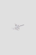 TINY SILVER SHARD EARRING